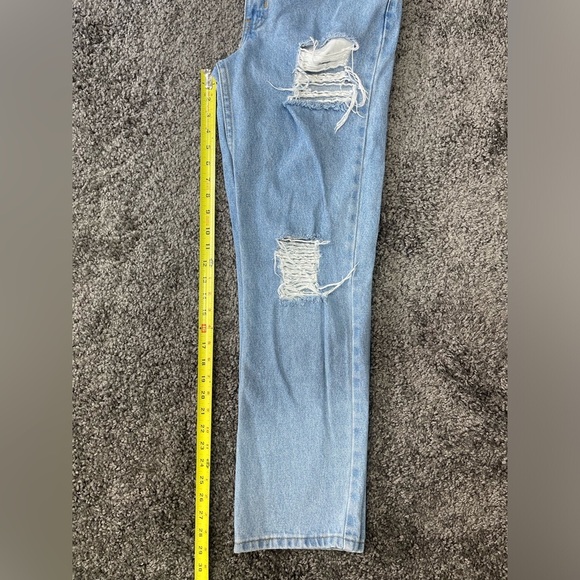 George jeans light blue very distressed denim jeans size 30x 30 - Picture 14 of 14